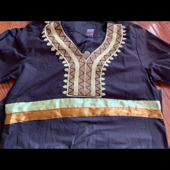 Bohemian Embroidered 💯% Egyptian Cotton Kaftan Dress. One of a kind! - Picture 10 of 12